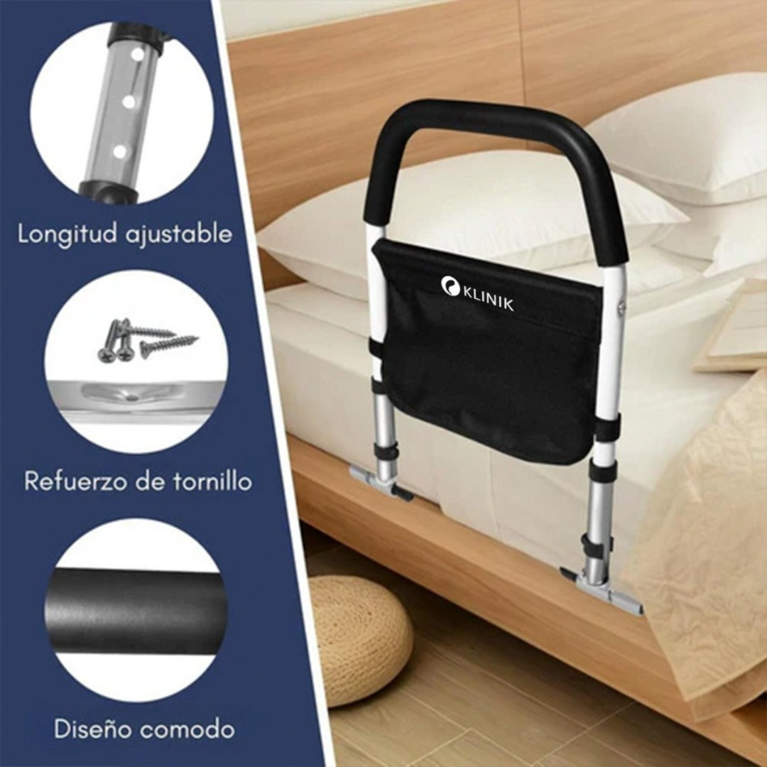 Agarradera Barra De Apoyo Para Cama Reforzada Con Bolsillo-3