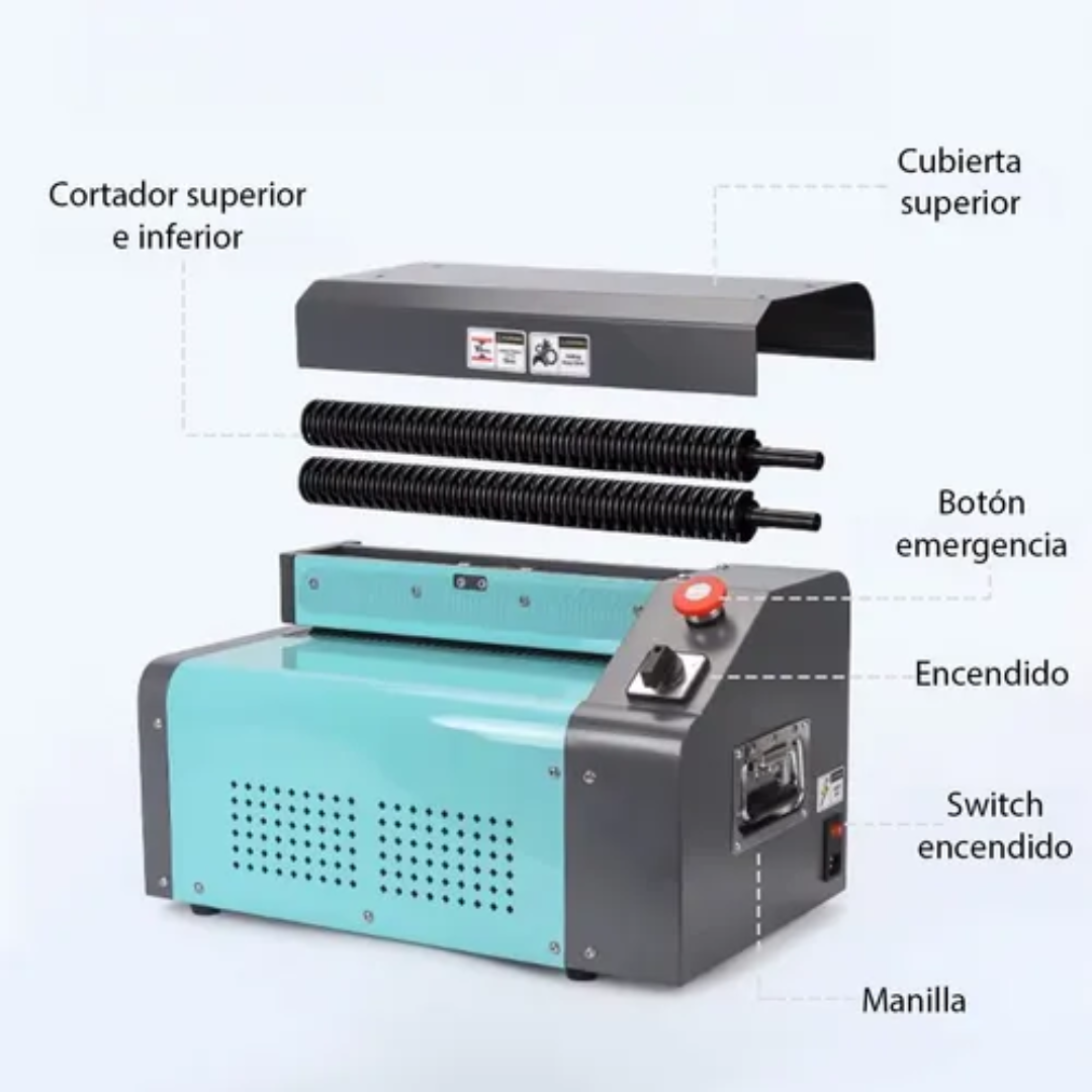 Máquina Trituradora De Cartón Para Relleno Y Embalaje 370w Turquesa-5
