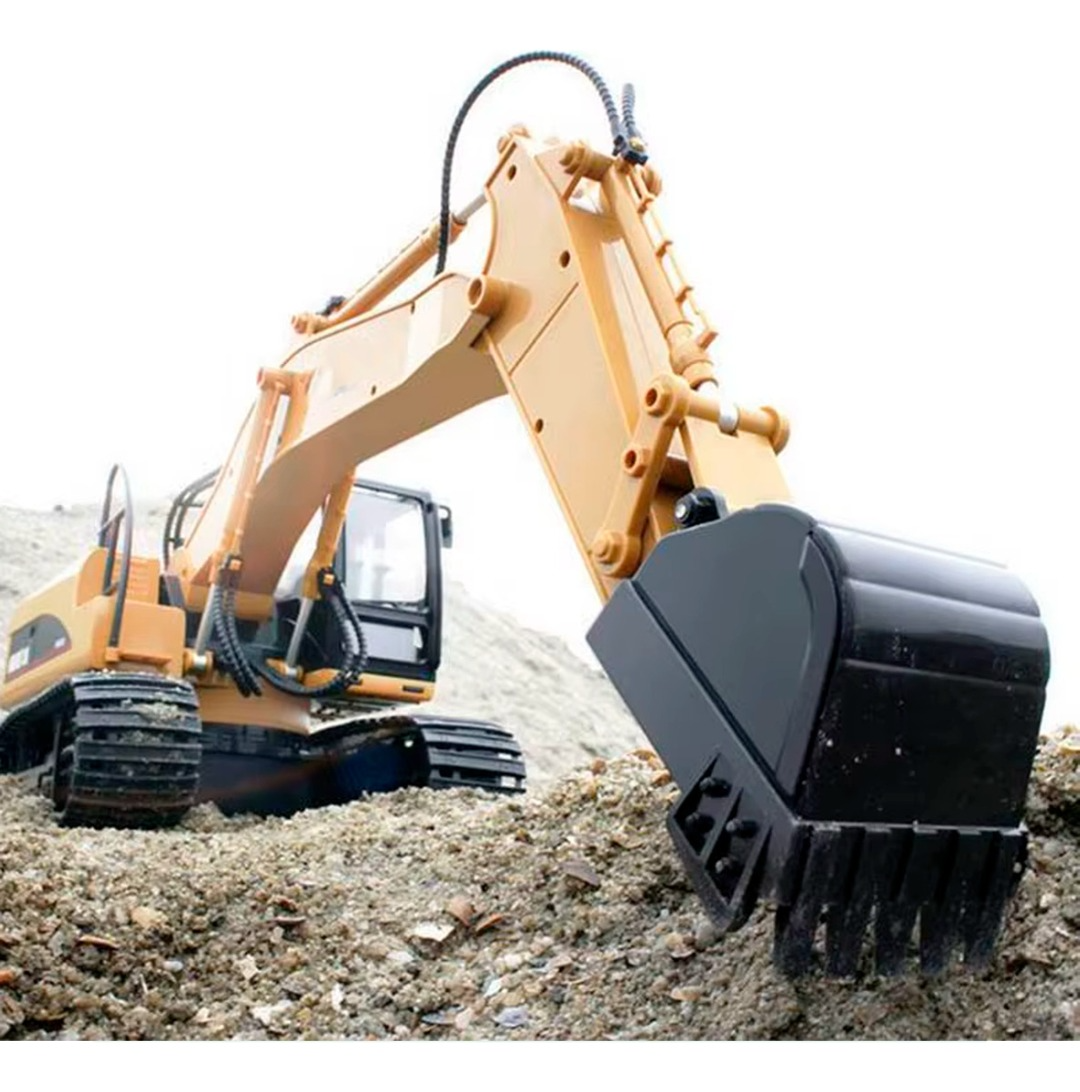 Auto A Control Excavadora Con Luces Humo Brazo Electrico 112-2