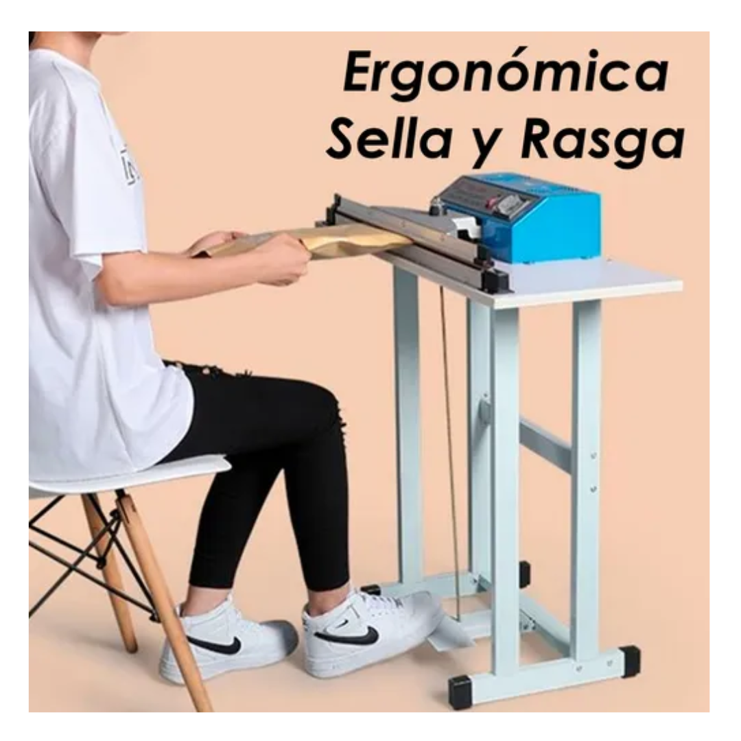 Selladora Cortadora De Bolsa De 70cm Con Pedal 700w-3