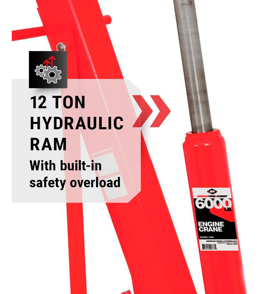Tecle Grua Pluma Hidraulico 3 Toneladas Desmontable Auto-5