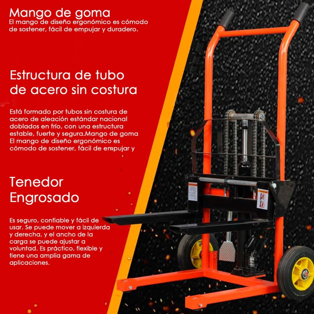 Montacarga Yegua Hidraulica 200kg Elevacion 95cm-5