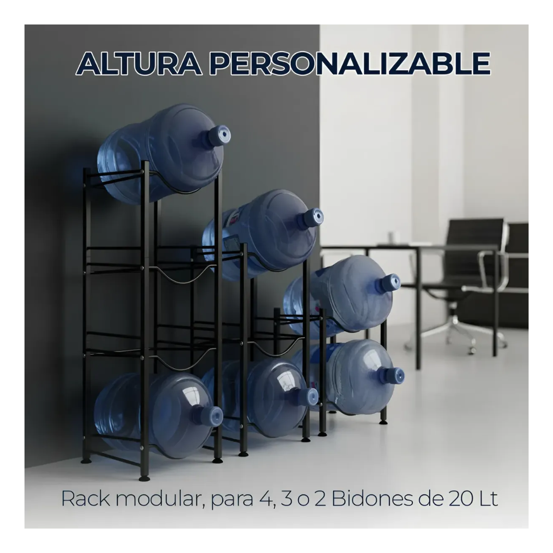 Estante Organizador Rack 4 Botellones Bidones Agua-4