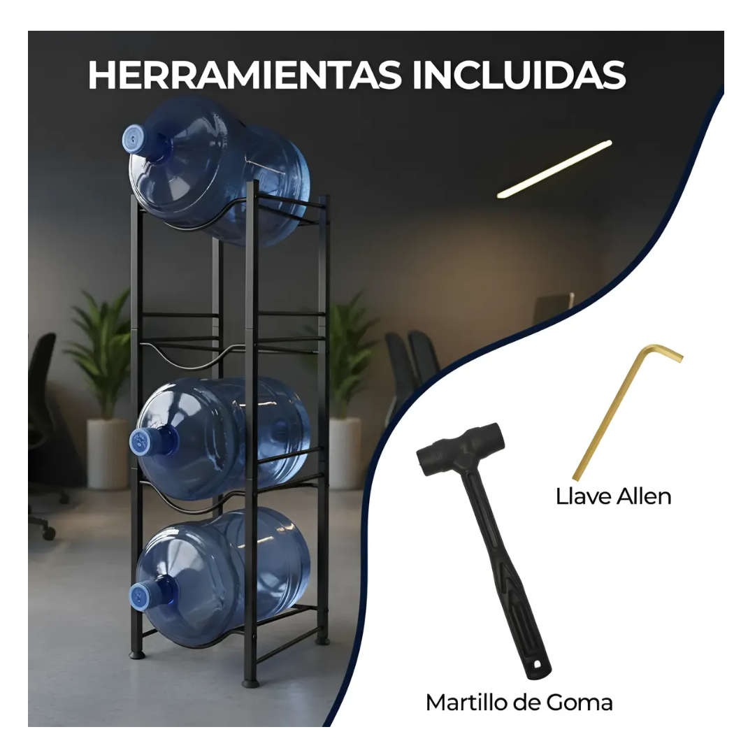 Estante Organizador Rack 4 Botellones Bidones Agua-6