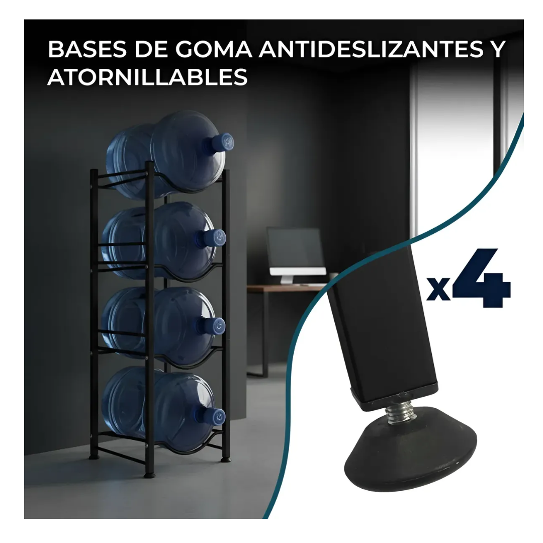 Estante Organizador Rack 4 Botellones Bidones Agua-7
