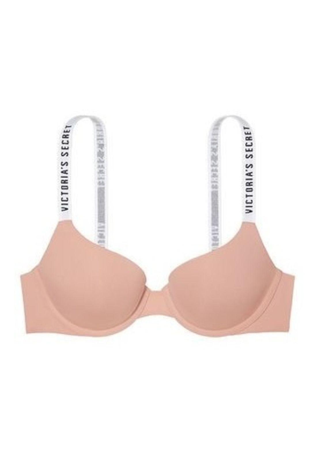 Sostén Push Up Tiras Blancas Pastel Pink 32d-0