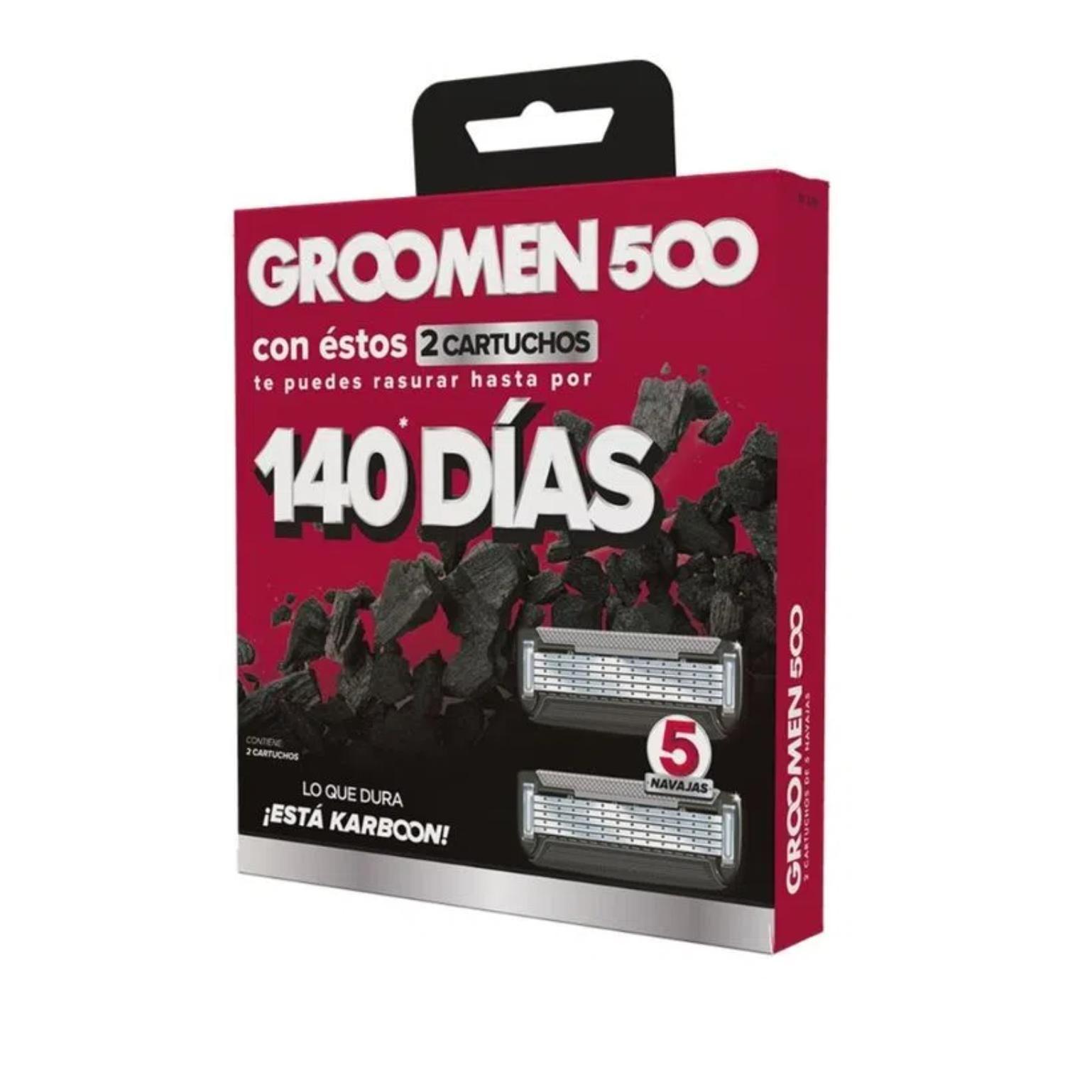 Repuesto Maquina Afeitar Groomen 500 X 2 Repuestos-3