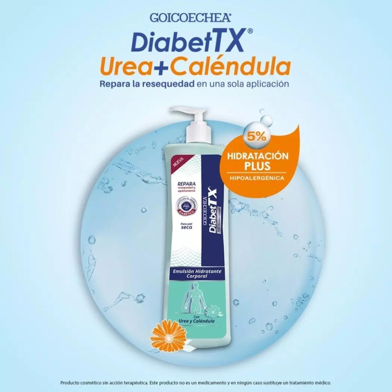 Goicoechea Diabet Tx Plus Urea 5% y Calendula 200 ml-2