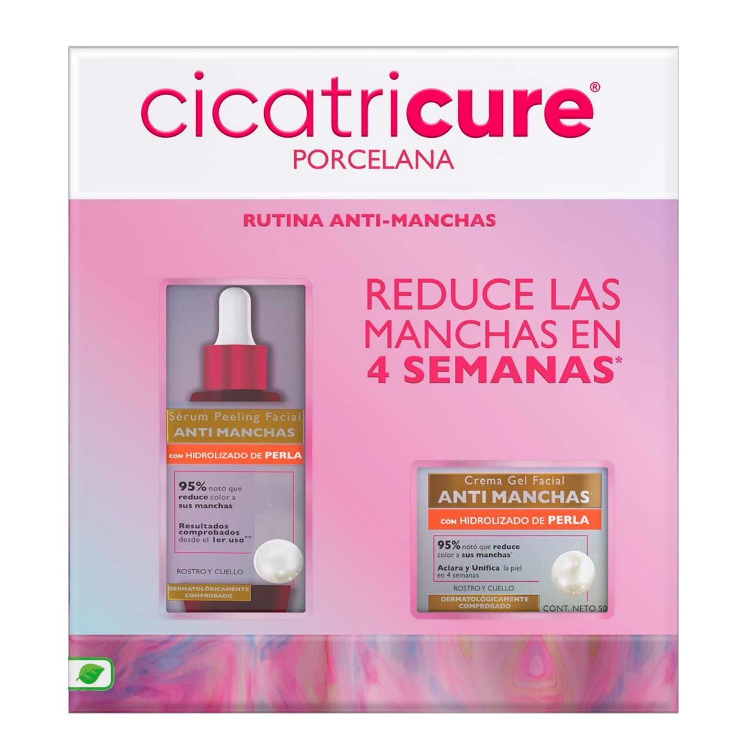 PACK CICATRICURE PORCELANA SÉRUM PEELING 30ML + PORCELANA CREMA GEL 50GR-0
