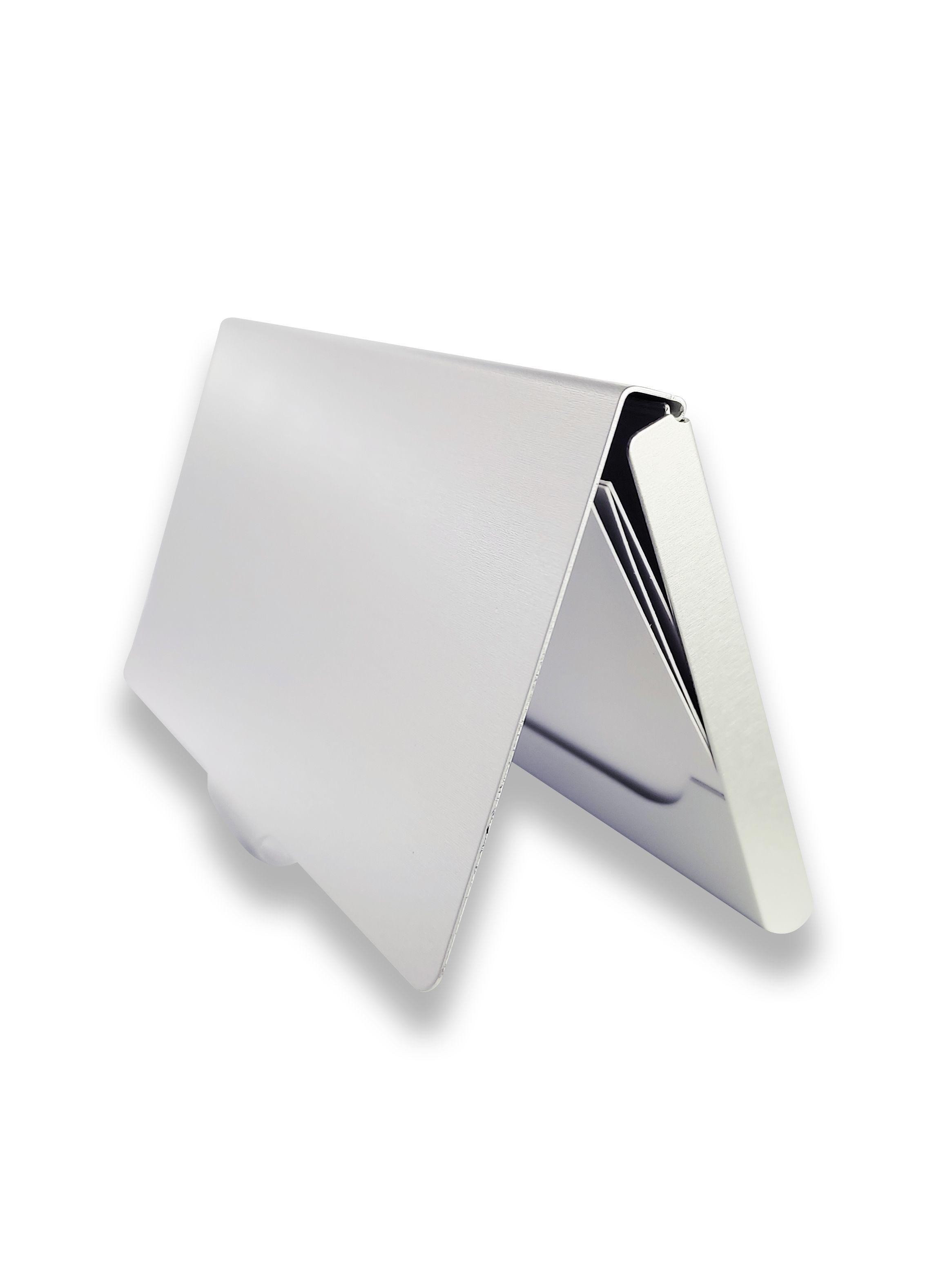 2 Porta - Tarjetas De Aluminio 93mm. X 60mm. X 7mm. Garetto-1