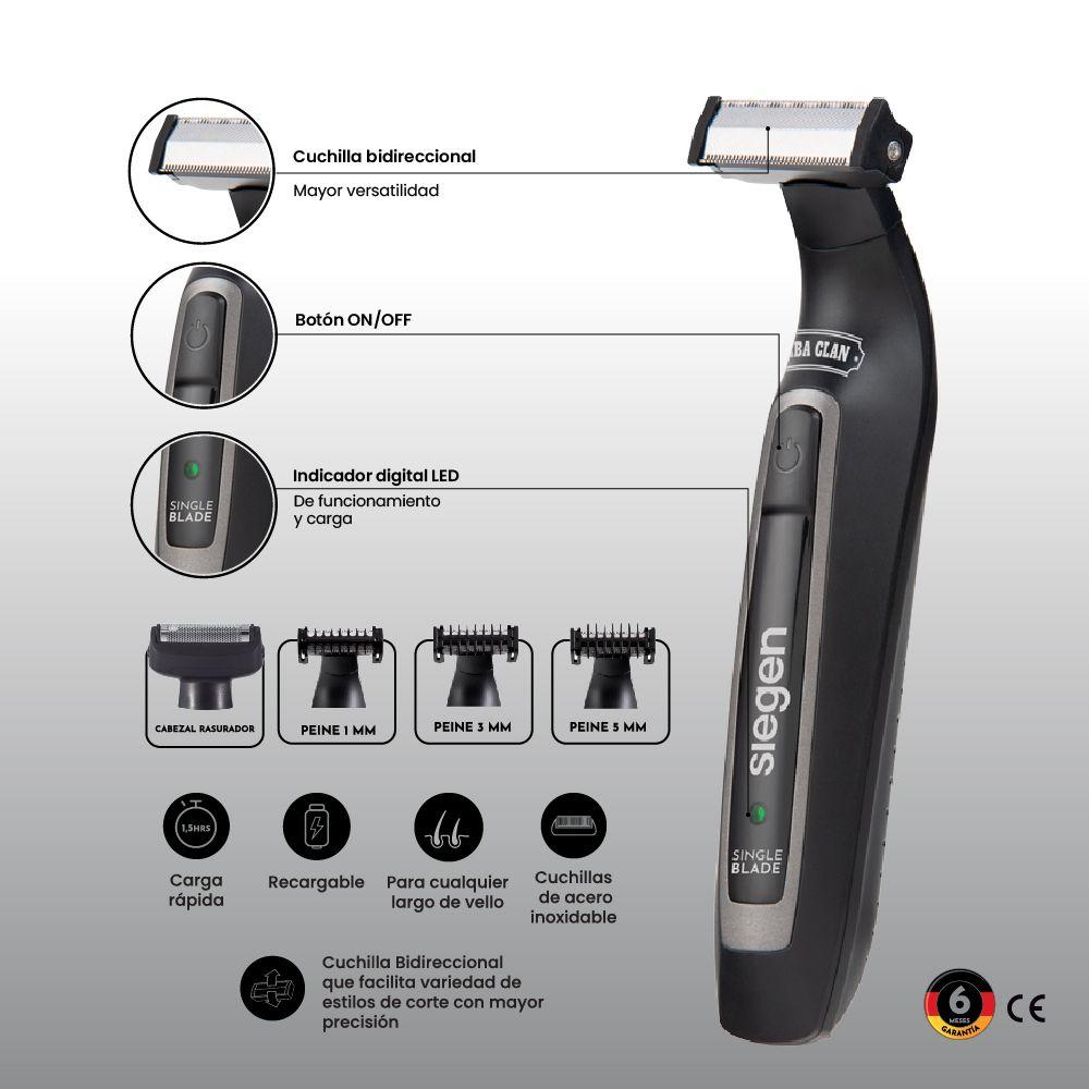 Afeitadora Facial y Corporal SG-8300C01 Carga Rápida + Acc-6