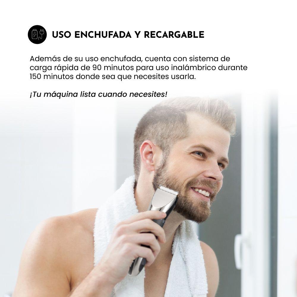 Cortapelos Trimmer SG-8650, Base Cargadora y Carga Rápida-5