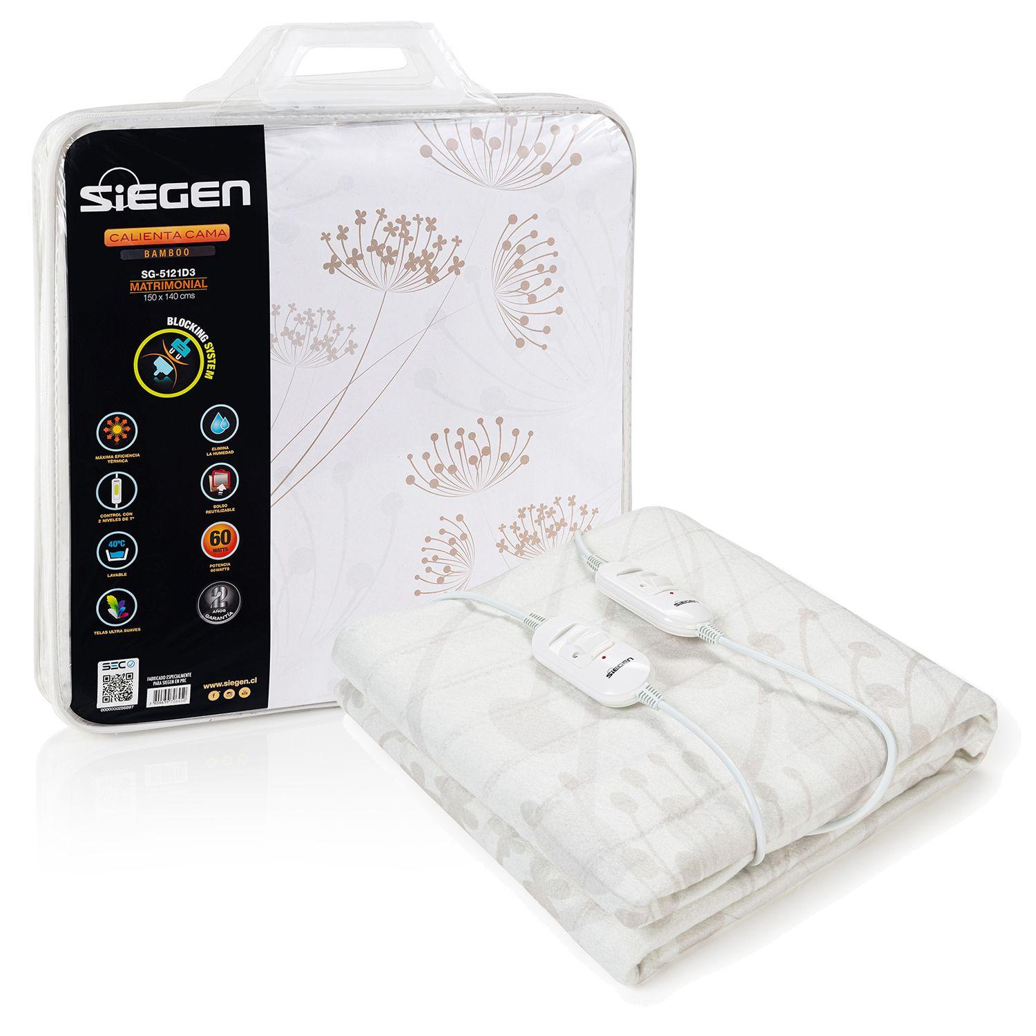 CALIENTA CAMA SIEGEN SG-5121D3 2 PLAZAS (150 X 140 cms)-0