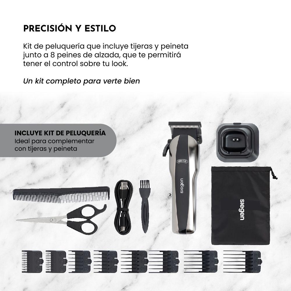 Cortapelos Clipper SG-8620, Carga Rápida+ 8 peines de alzada-4