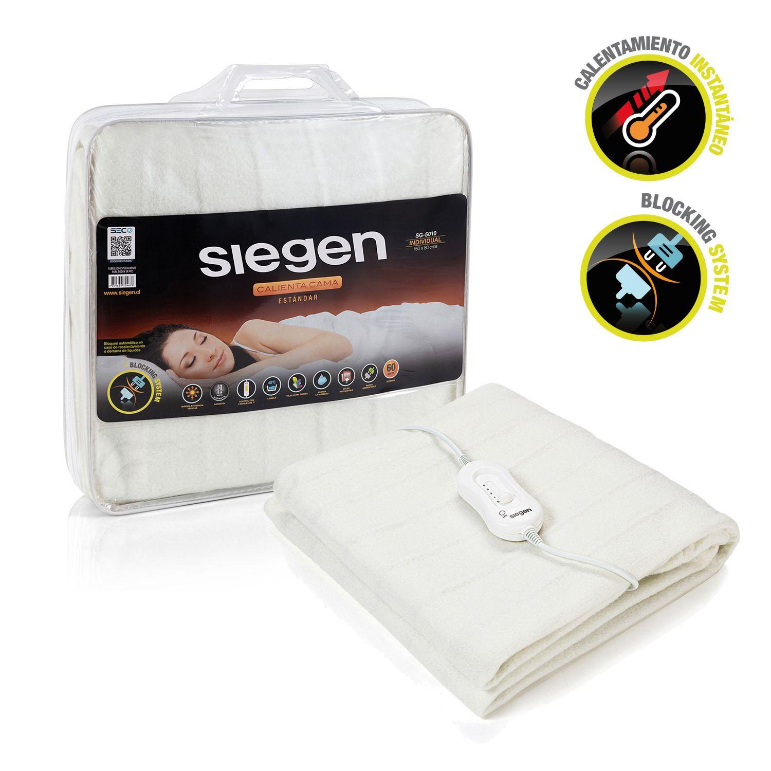 CALIENTA CAMA SIEGEN SG-5010 1 PLAZA (150 X 80 cms)-0