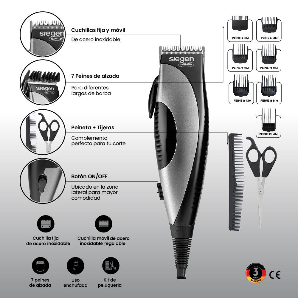 Cortapelos Clipper SG-8200C01 Accesorios + 7 peines-6