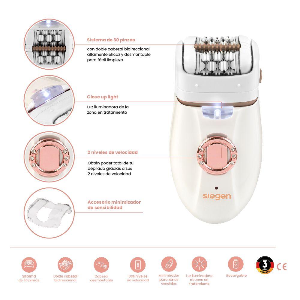 DEPILADORA SIEGEN SG-9004ex Doble Cabezal Exfoliador-5