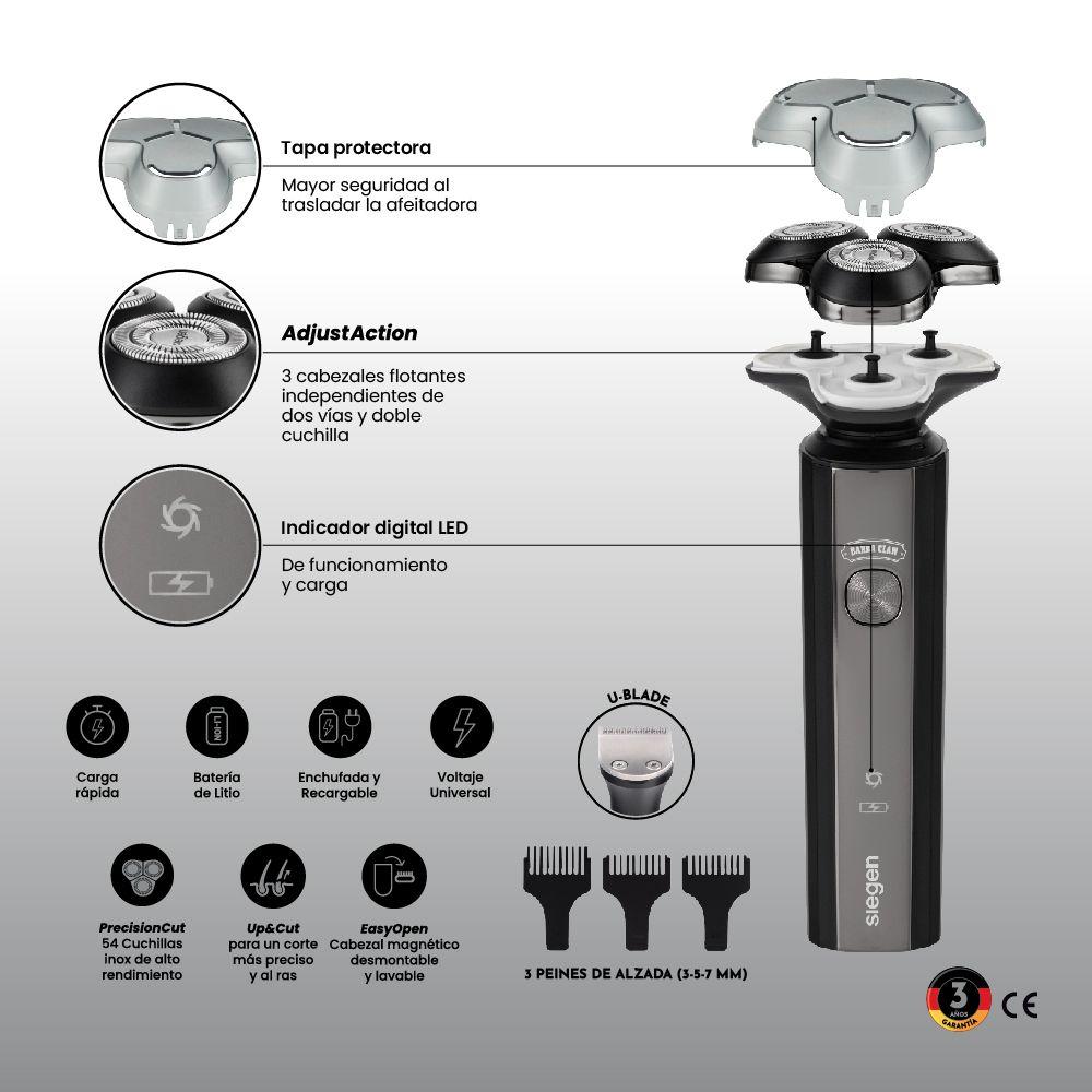 Afeitadora Trimmer SG-7215 2 en 1 Uso Húmedo/Seco-5