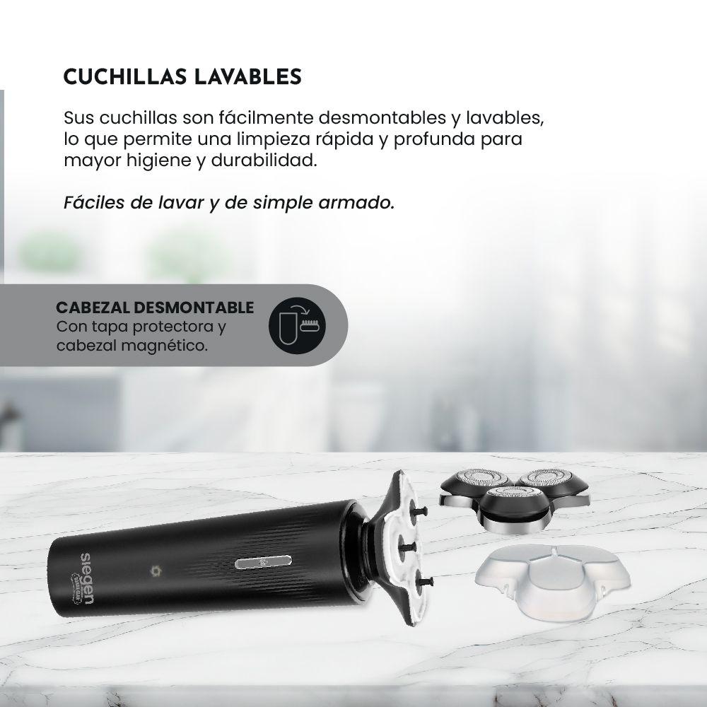 Afeitadora SG-7205 Uso Húmedo/Seco 4D y Carga Rápida-3