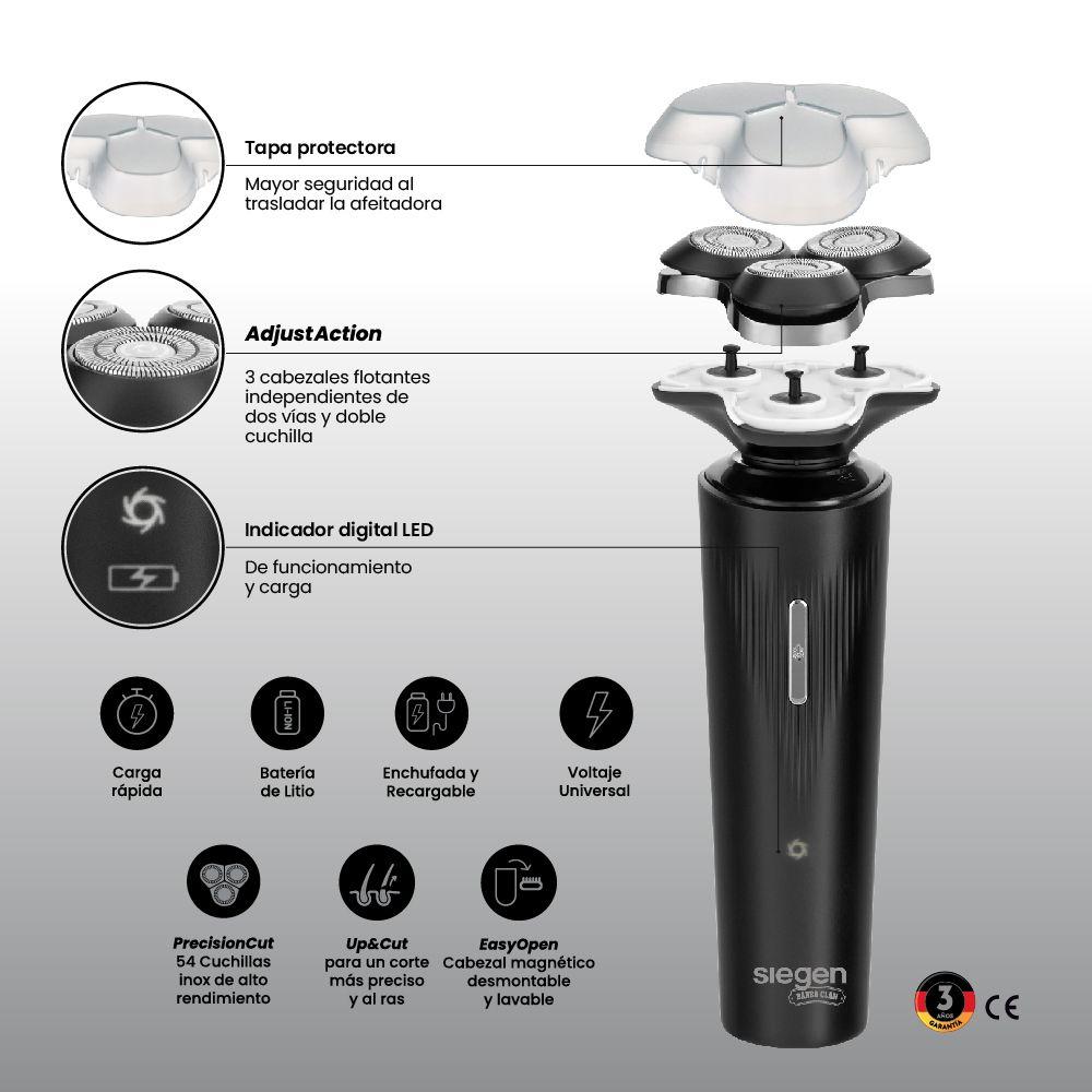 Afeitadora SG-7205 Uso Húmedo/Seco 4D y Carga Rápida-5