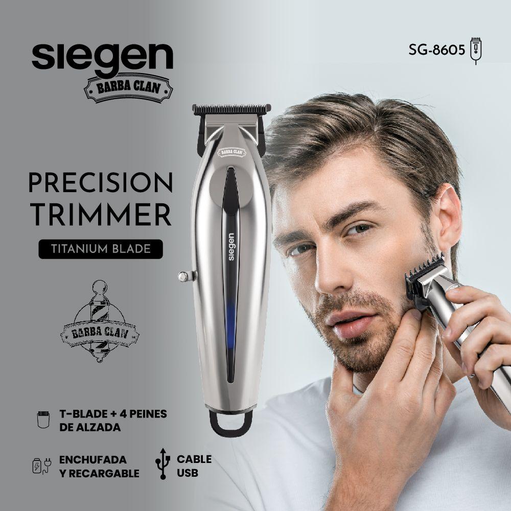 Cortapelos Trimmer SG-8605 con carga rápida y recargable-2