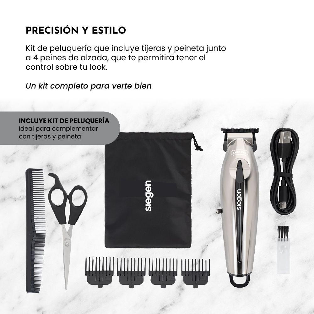 Cortapelos Trimmer SG-8605 con carga rápida y recargable-4