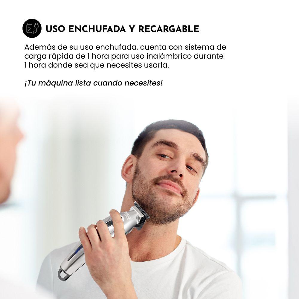 Cortapelos Trimmer SG-8605 con carga rápida y recargable-5
