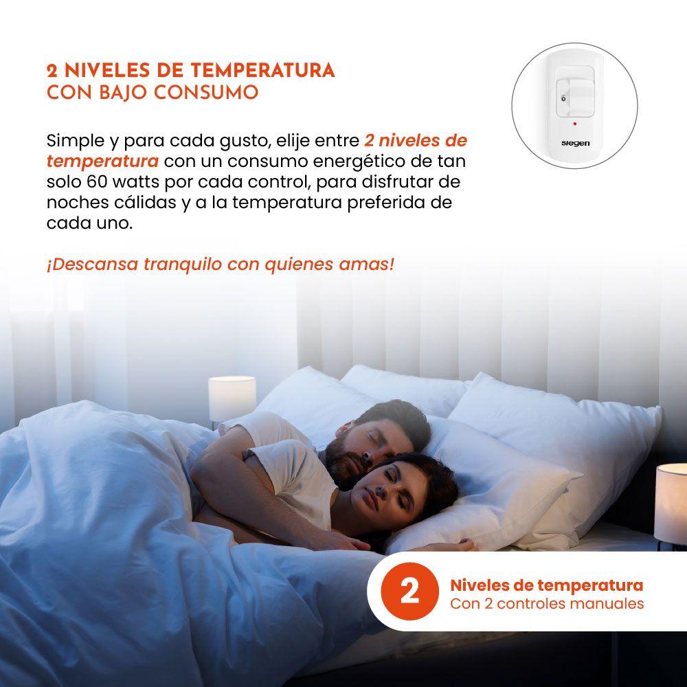 CALIENTA CAMA SIEGEN SG-5121D2 2 PLAZAS (150 X 140 cms)-2