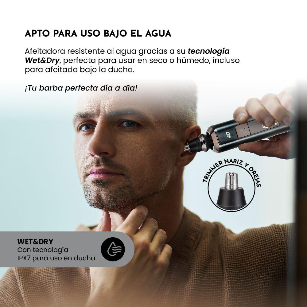 Afeitadora Trimmer SG-7225 3en1 Húmedo/Seco 4D Pantalla LED-3