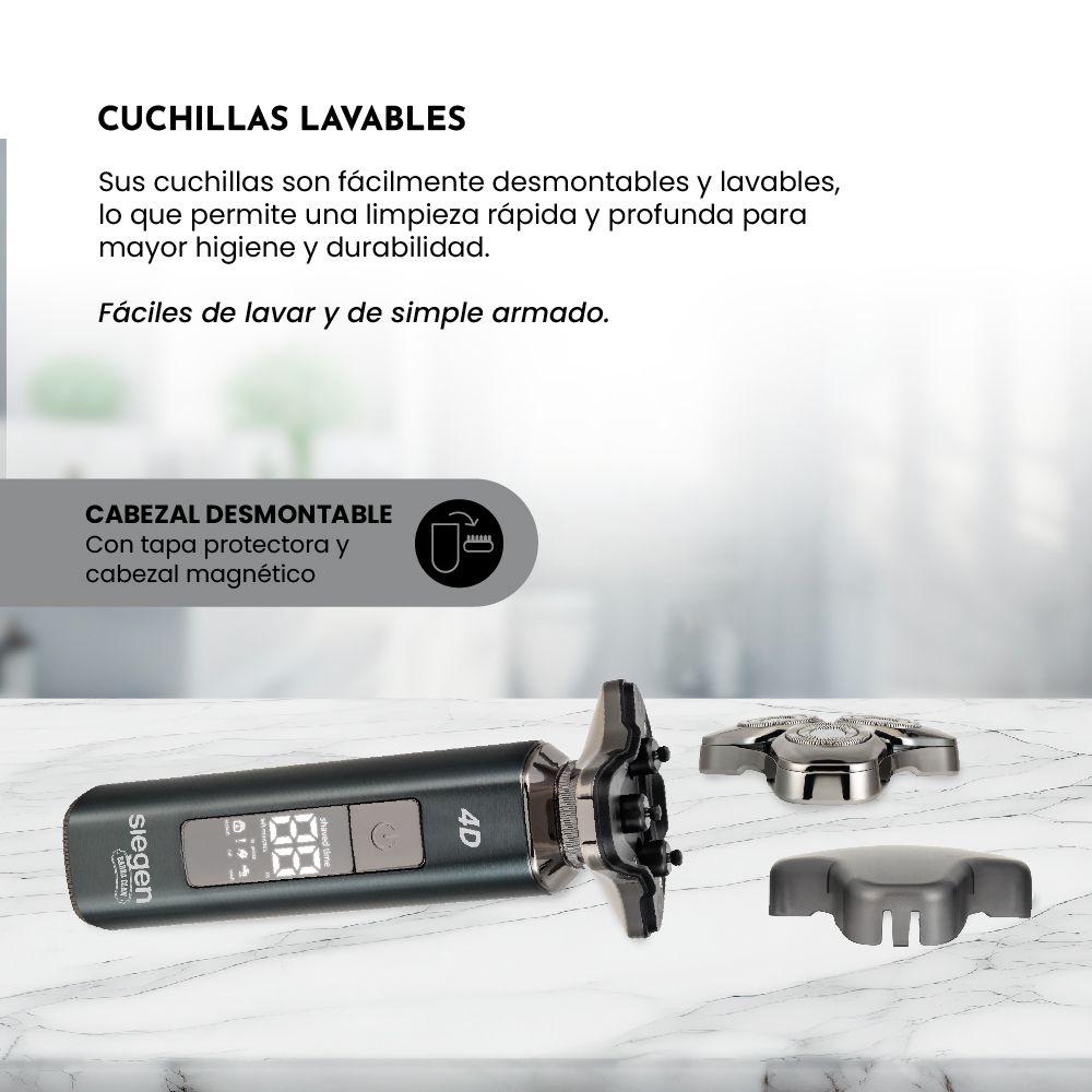 Afeitadora Trimmer SG-7225 3en1 Húmedo/Seco 4D Pantalla LED-4