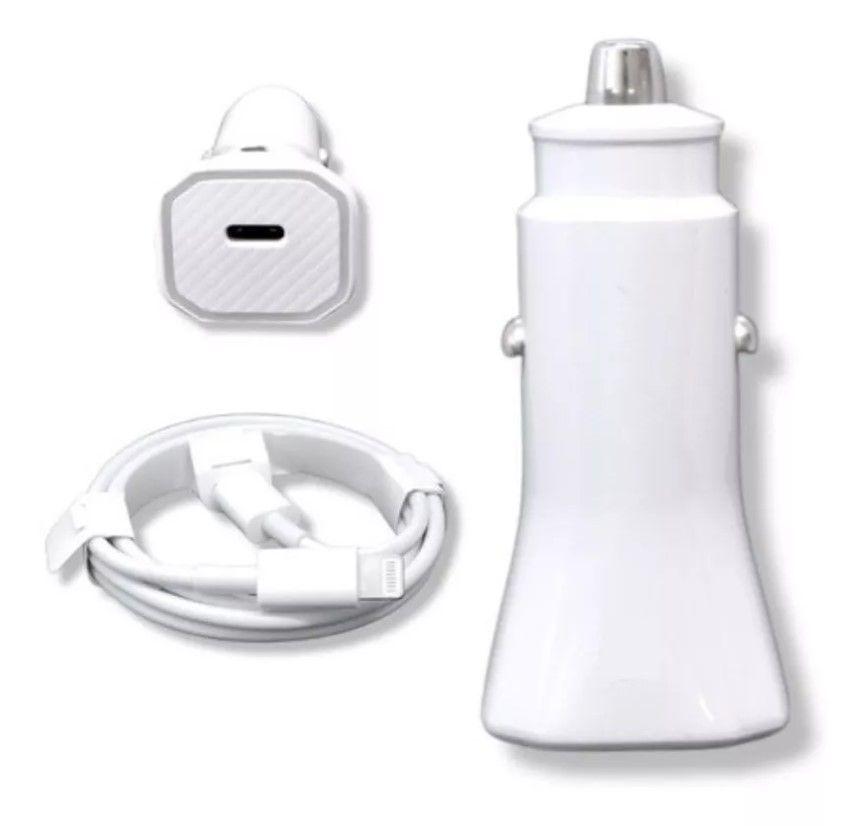 Cargador De Auto 20w Usb C compatible iphone portátil-2