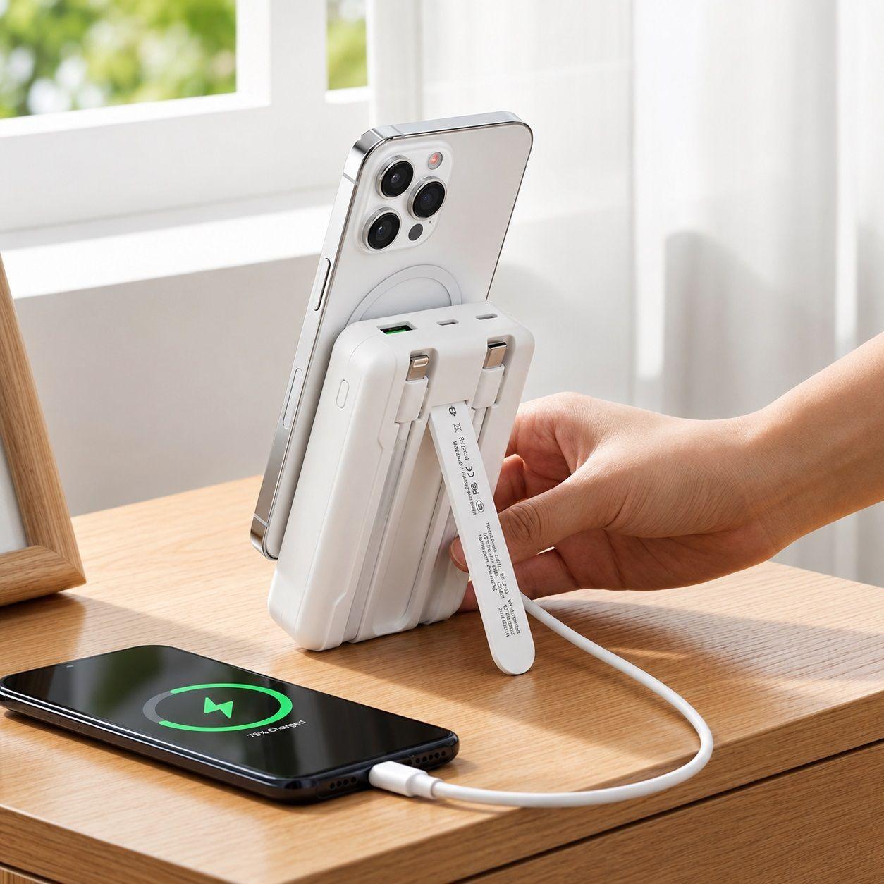 Bater a externa Power Bank magn tica inal mbrica de 10000 mAh-2
