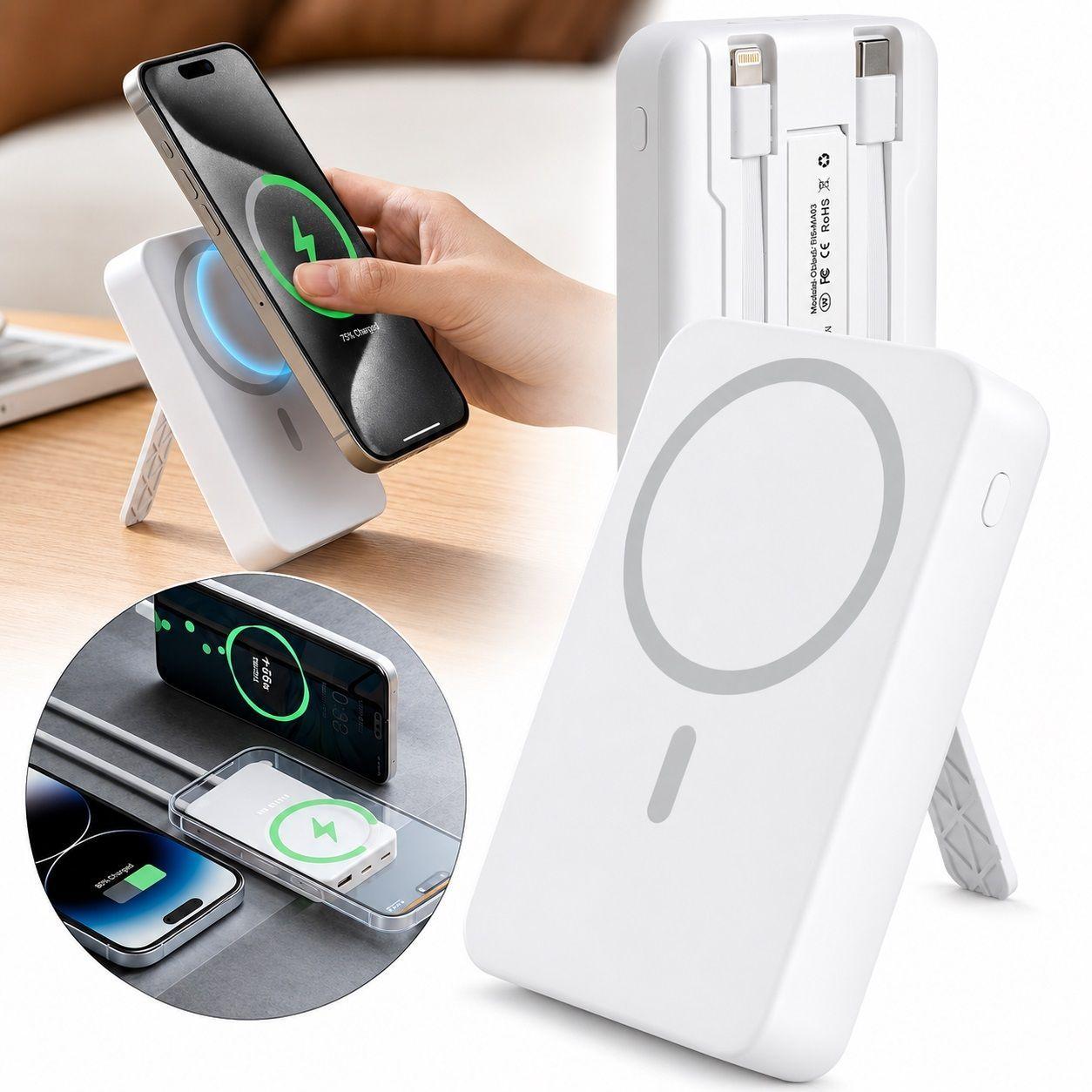 Bater a externa Power Bank magn tica inal mbrica de 10000 mAh-4