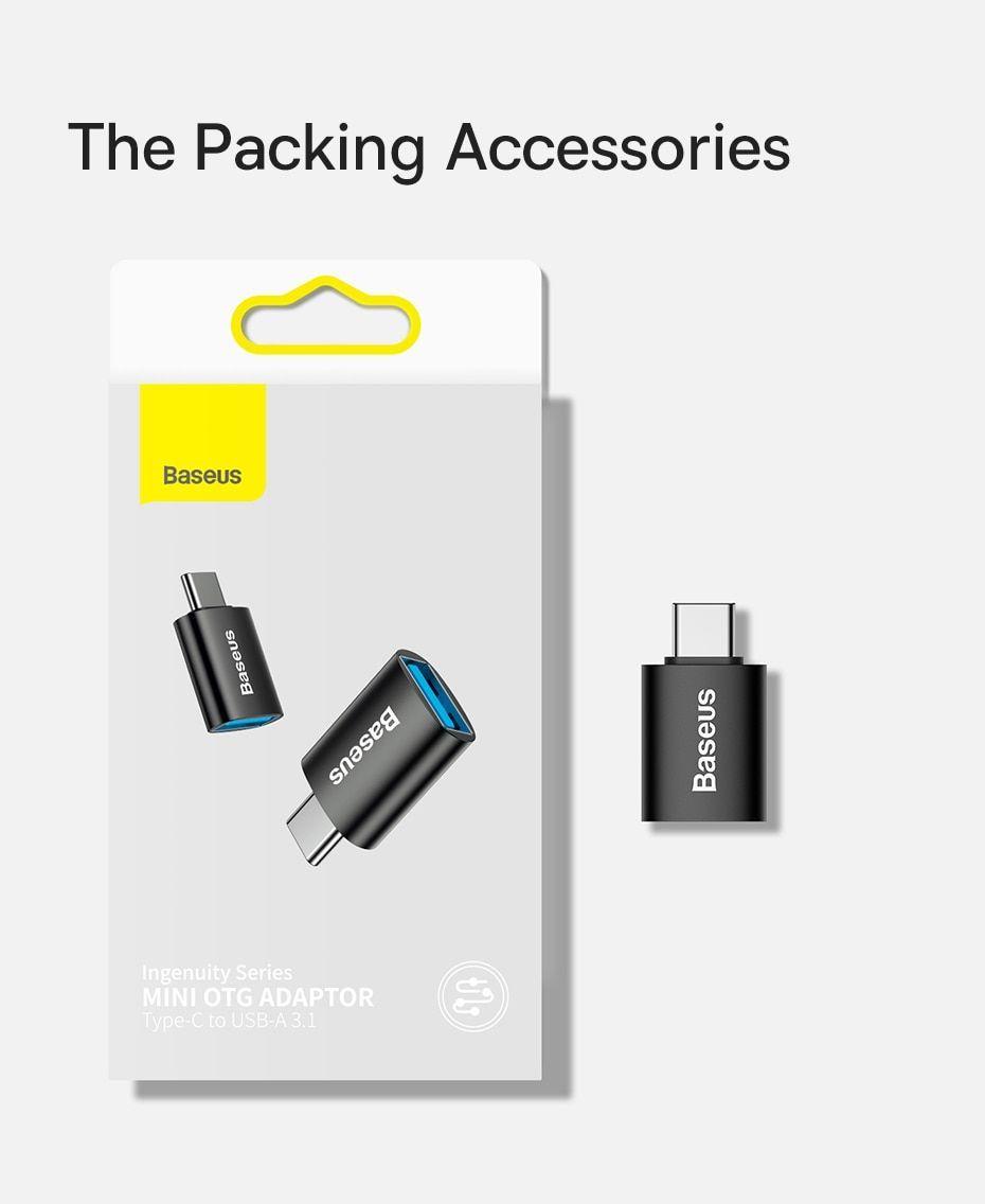 Mini Adaptador OTG Tipo-C a USB-A 3.1 10GB Negro-3