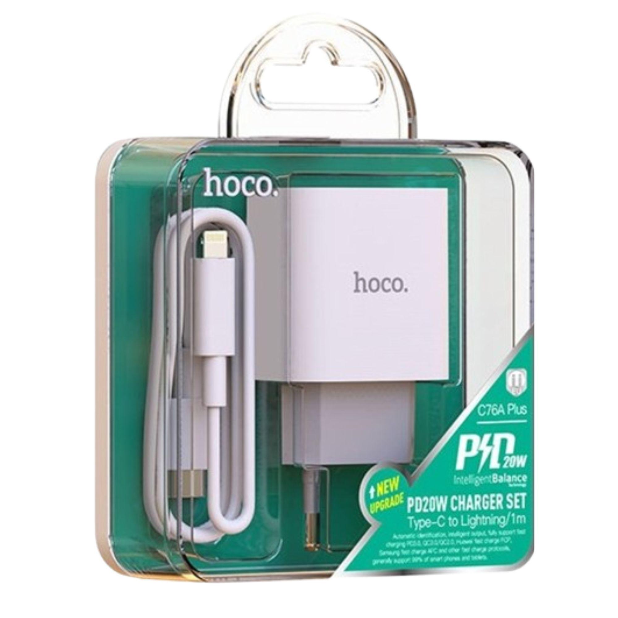 Cargador Hoco C76A 3.0 Tipo C a Lightning con cable para iPhone-5