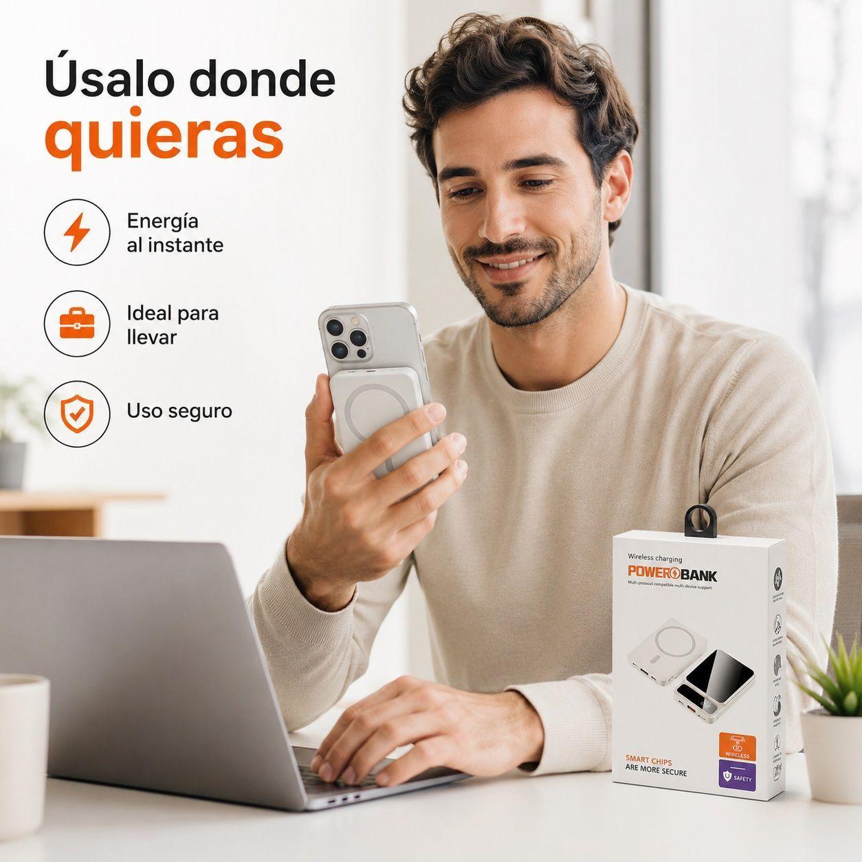 Cargador Bater a Port til Carga Magsafe Powerbank-3