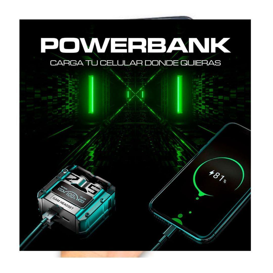 Audífonos Inalámbricos M25 Ultima Generacion Con Power Bank-4