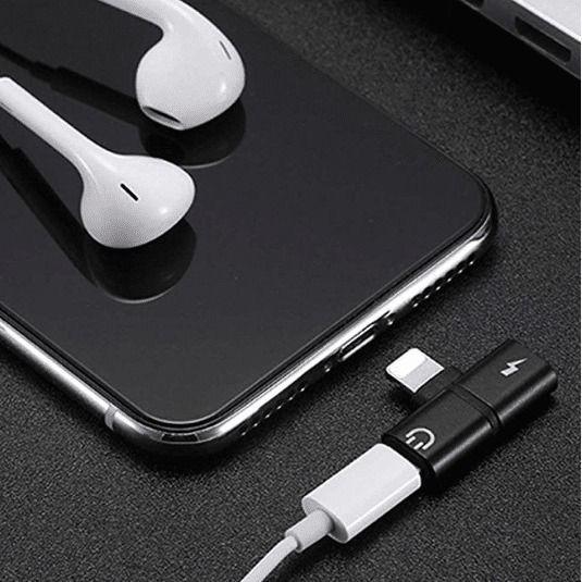 Adaptador Splitter Lightning Audio y carga 2 en 1 -2