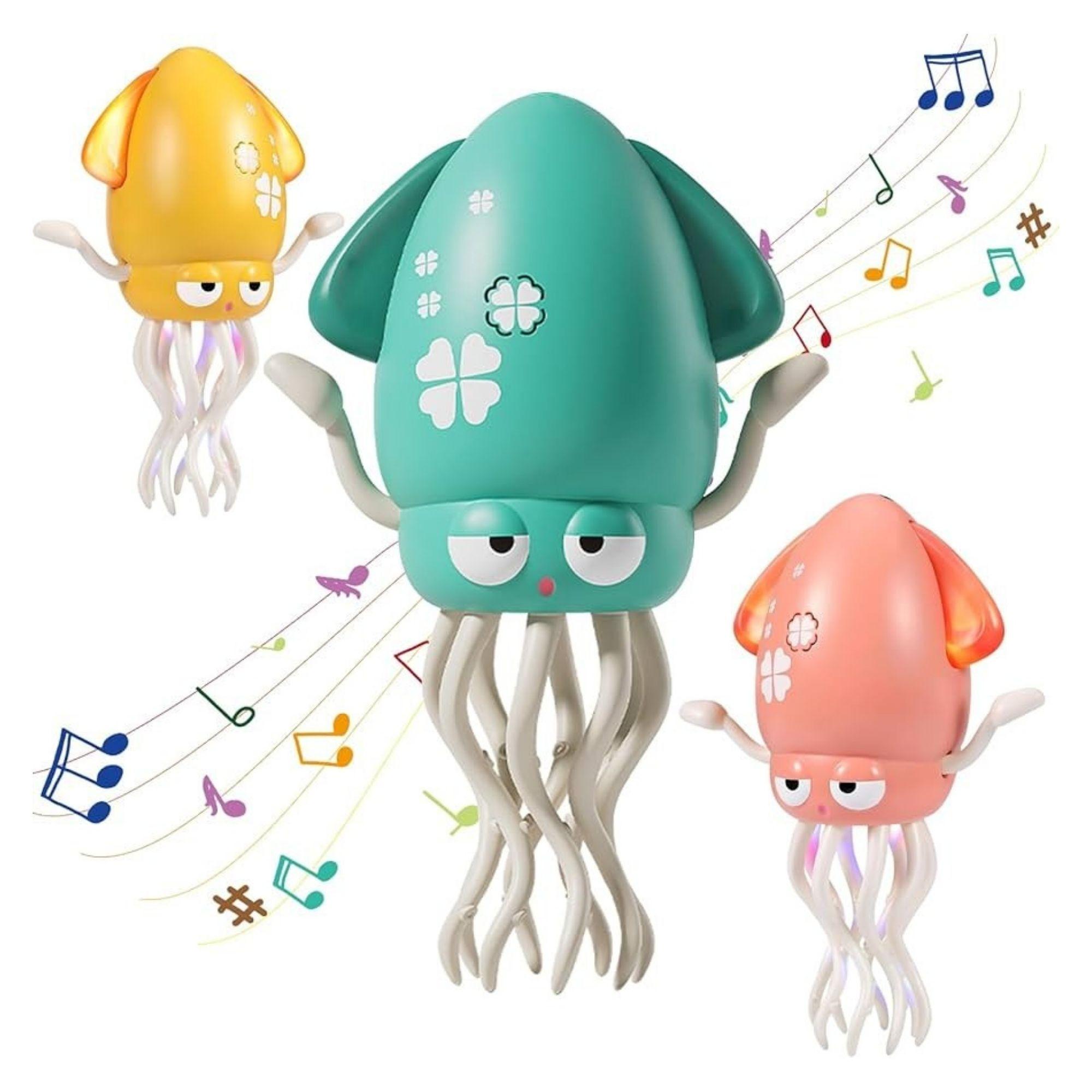 Pulpo Bailar Squid Toys Musical con luces para Niño Estimulador rosado-2