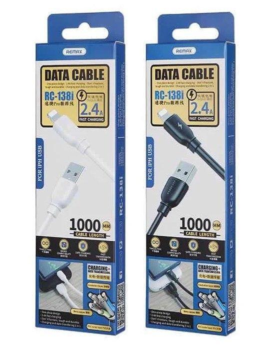 Cable Datos Remax Usb A Lightning 1M 2,4A -2