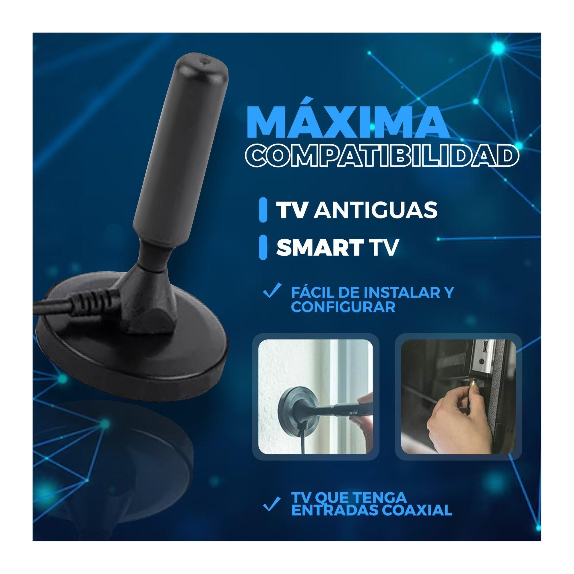 Antena Hd Televisor Digital Full 1080 Tv Abierta Aire Ultra calidad-4