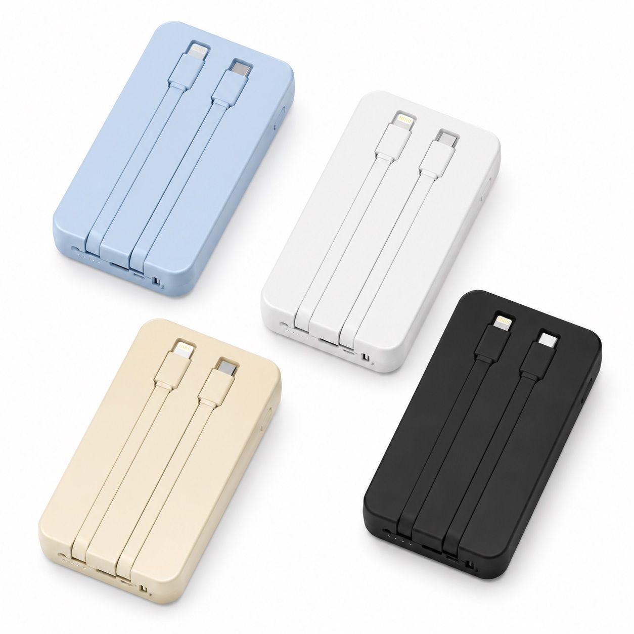 Power Bank Magnetico 20 000 mAh con Cables Integrados Carga Rapida y Wireless-3