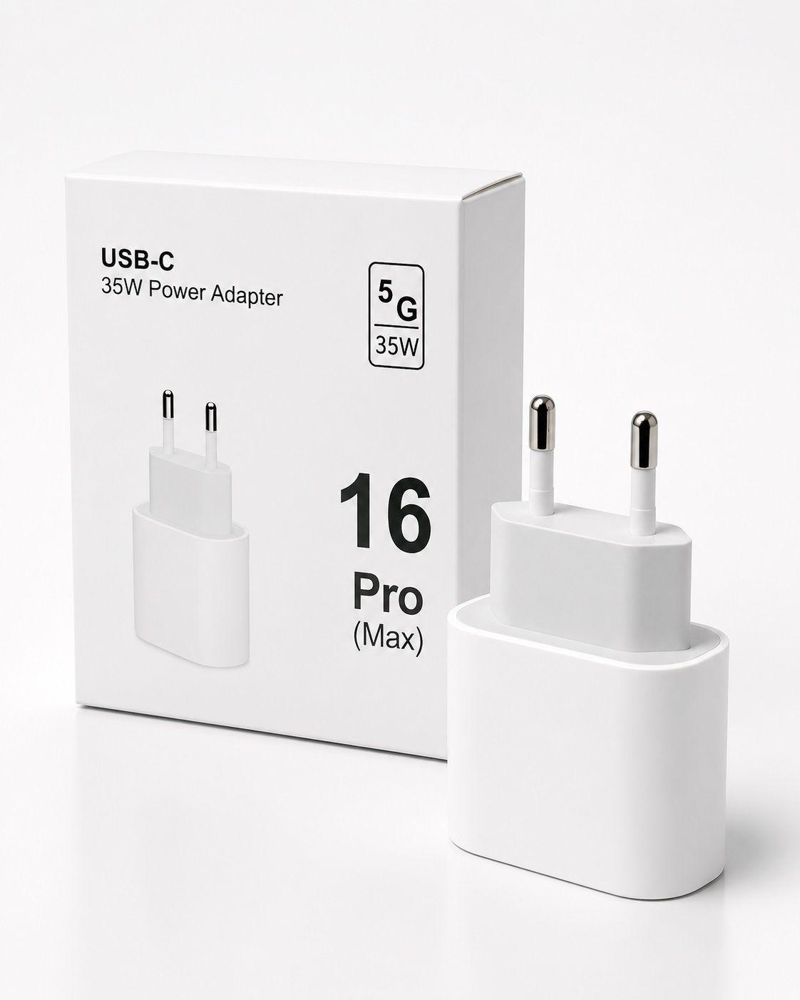 AdaptadorUSB C 35W Iphone 16 Blanco-4