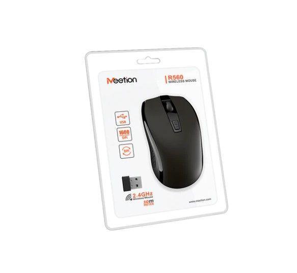 Mouse Inalámbrico 2.4 Ghz Laptop Wireless R560 Meetion Negro-2