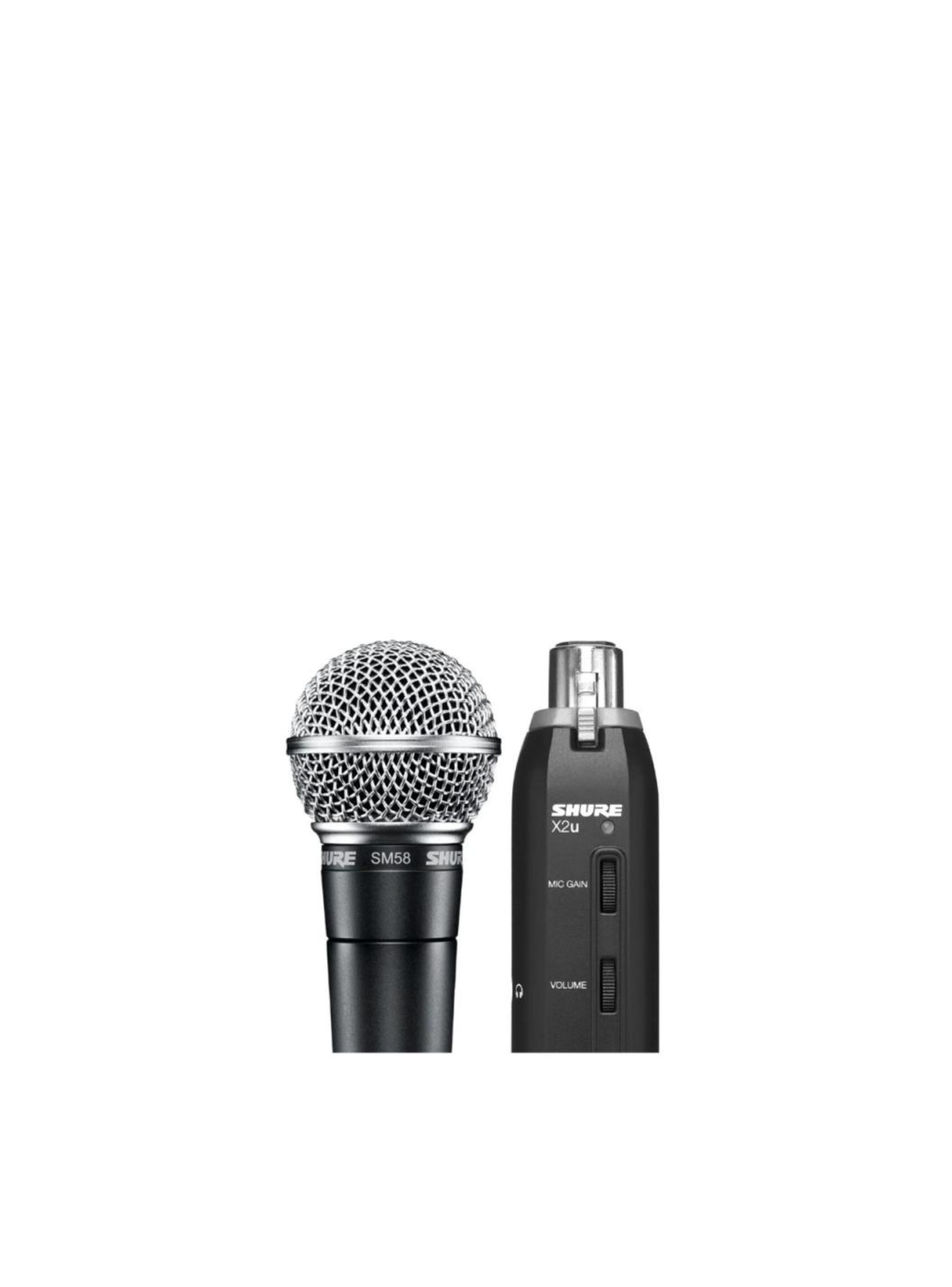 MICROFONO SM58-X2U CON ADAPTADOR USB-3