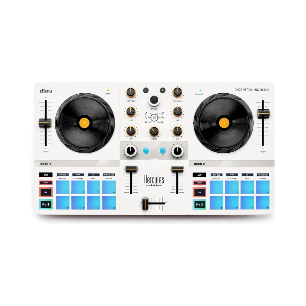 Controlador DJ Hercules Mix Ultra Compacto Inal mbrico y Compatible con Smartphone Tablet y PC-3