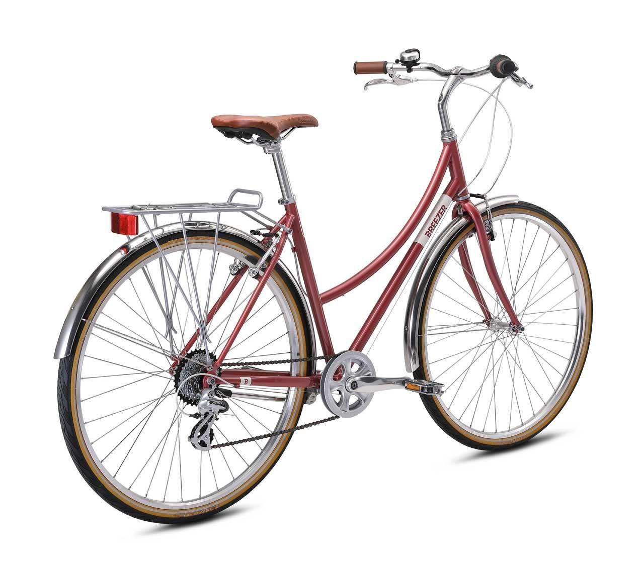 Bicicleta Breezer Downtown EX ST, color burdeos-2
