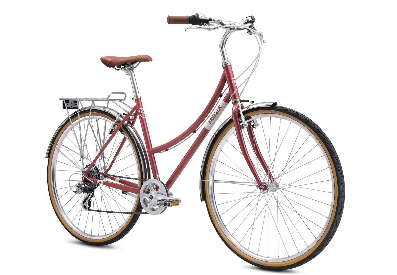 Bicicleta Breezer Downtown EX ST, color burdeos-1