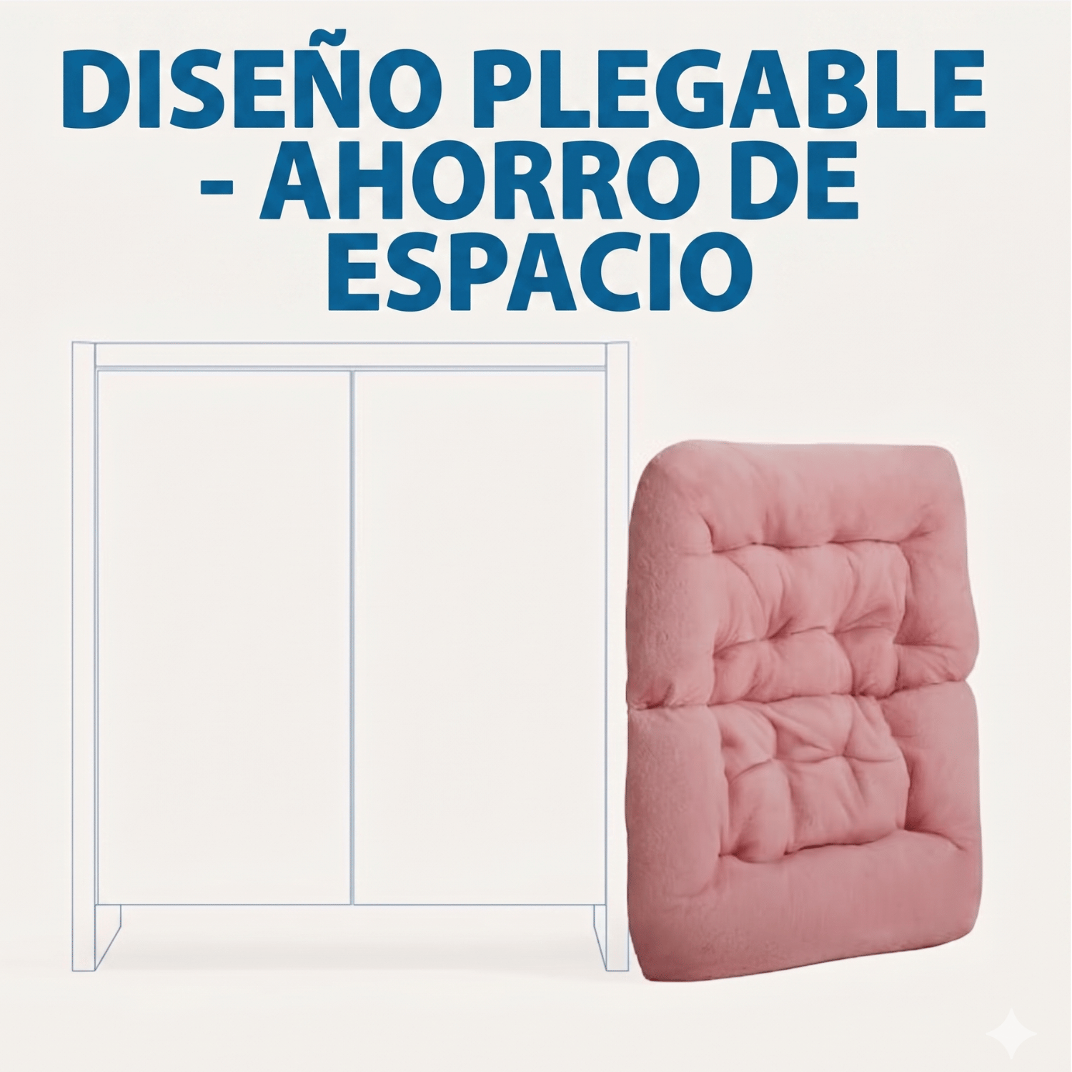 Silla Cuadrada Premiun Plegable Rosada-4