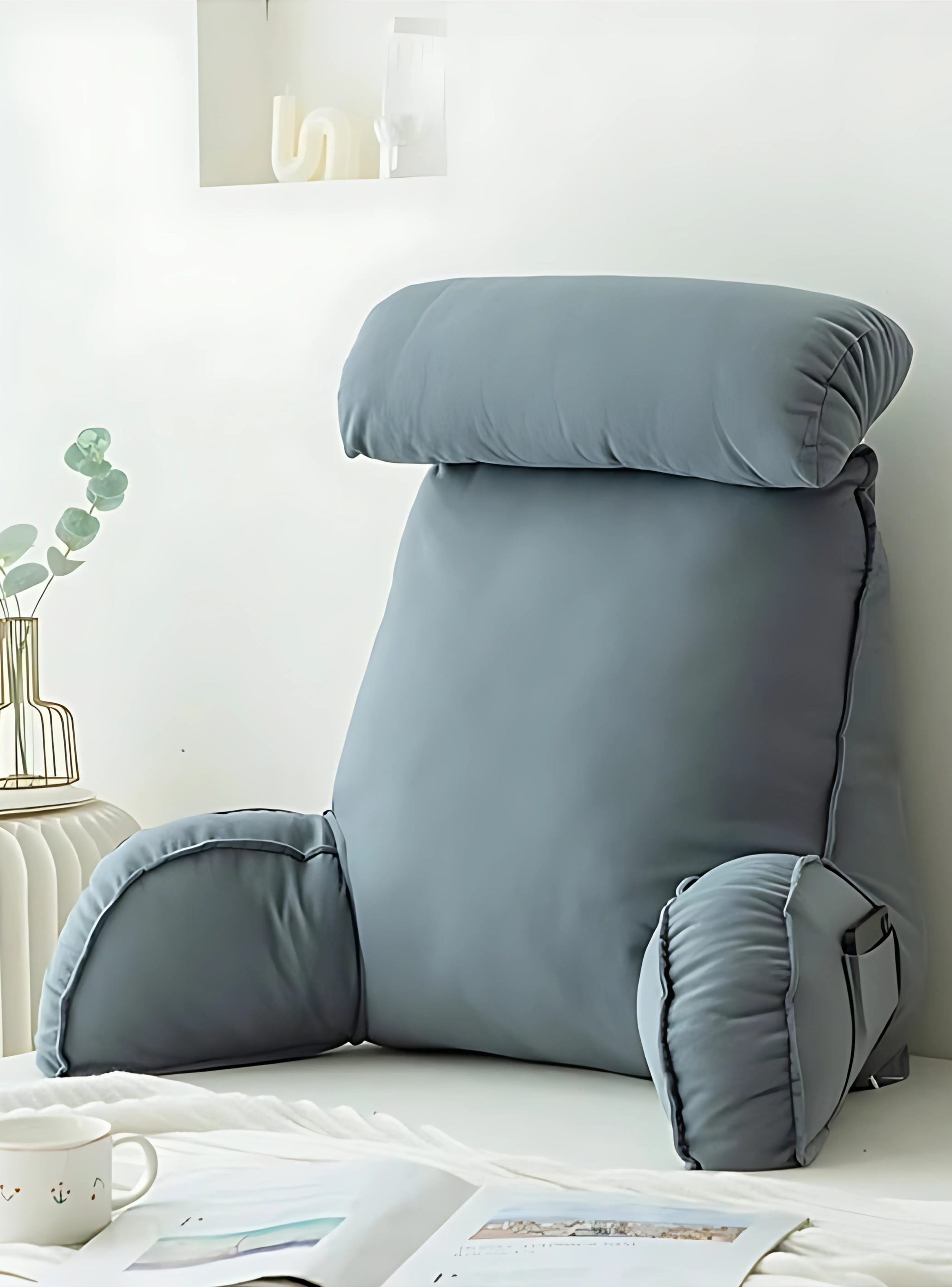 Cojín Reposa espalda Ergonómico Ideal Para Lectura Y Descanso-1